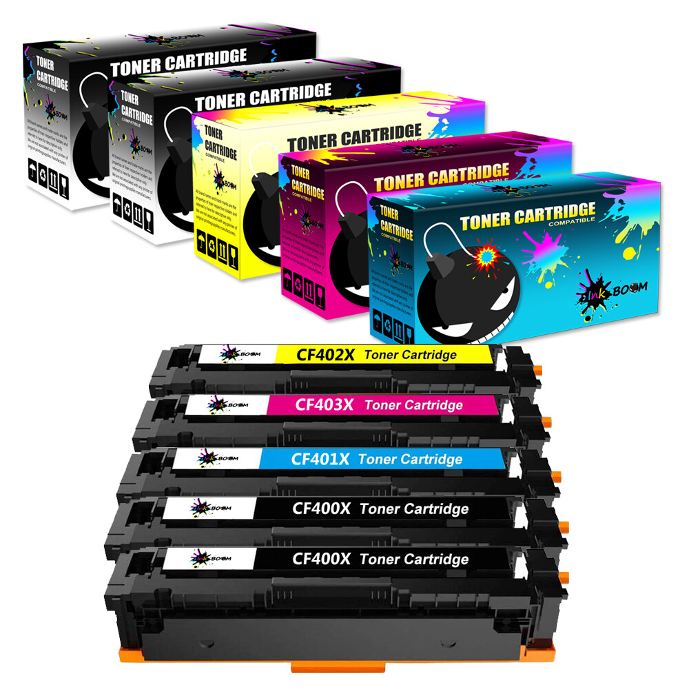 5 Toner replace for HP CF400X-3X 201X Laserjet M252n M252dw MFP M277c6 M277dw