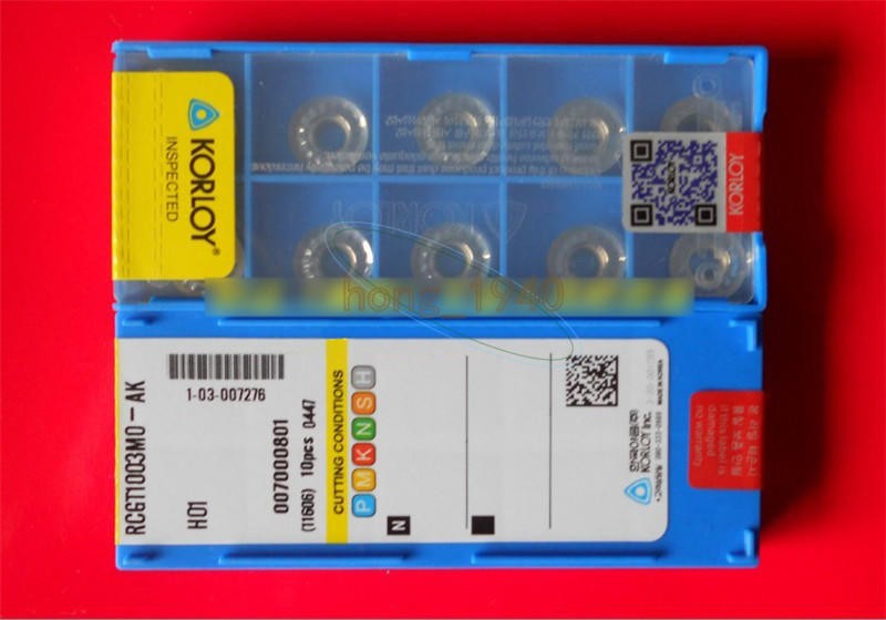10PCS KORLOY RCGT1003MO-AK H01  Milling Insert