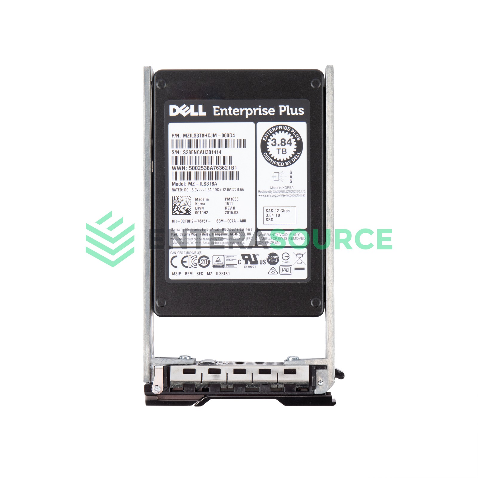 Dell Compellent CT0H2-CML 3.84TB TLC SAS SSD 2.5" 12Gbps RI Solid State Drive