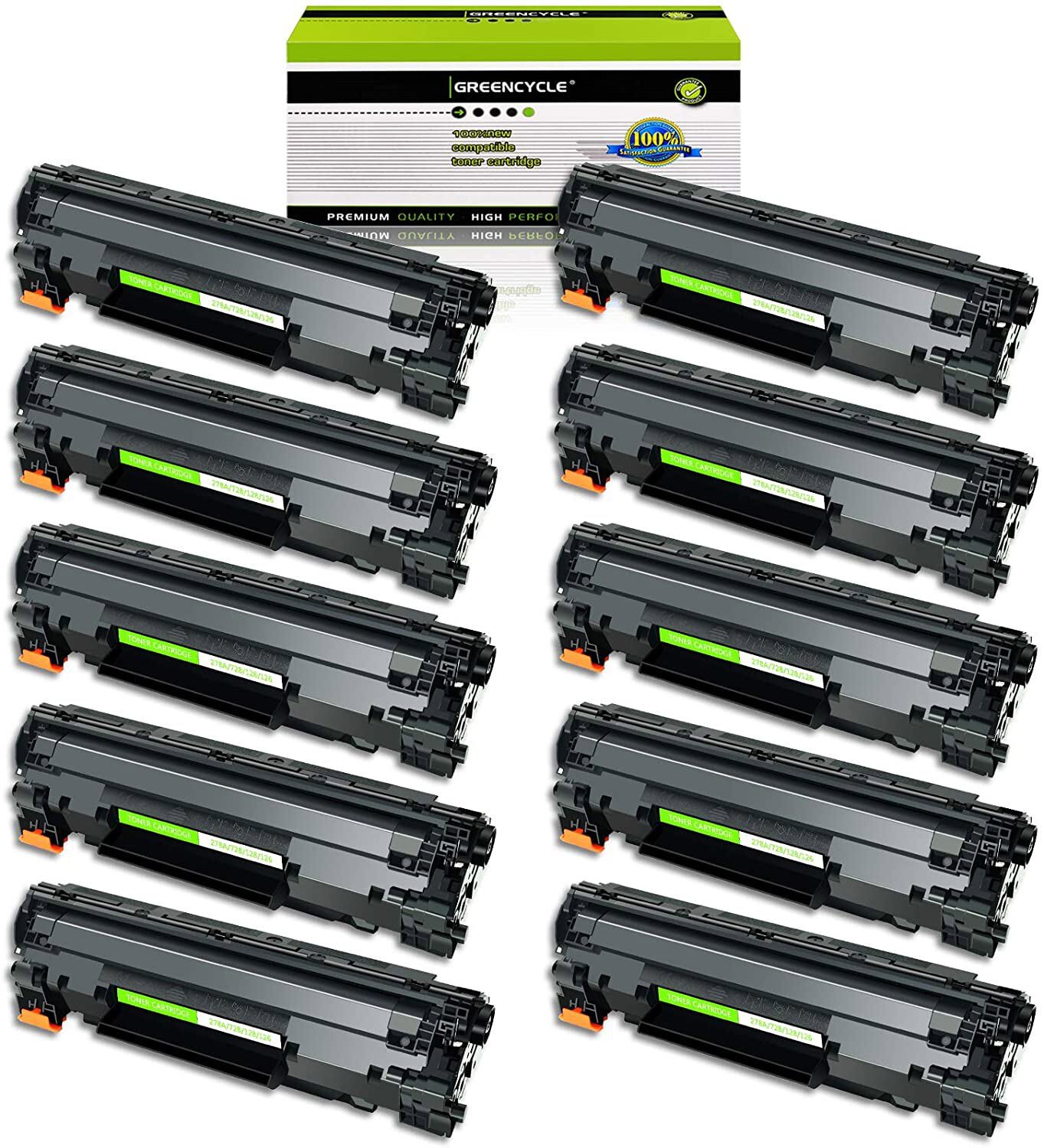 10x GREENCYCLE CRG128 Toner Cartridges For Canon 128 Imageclass LBP6200d LBP6200