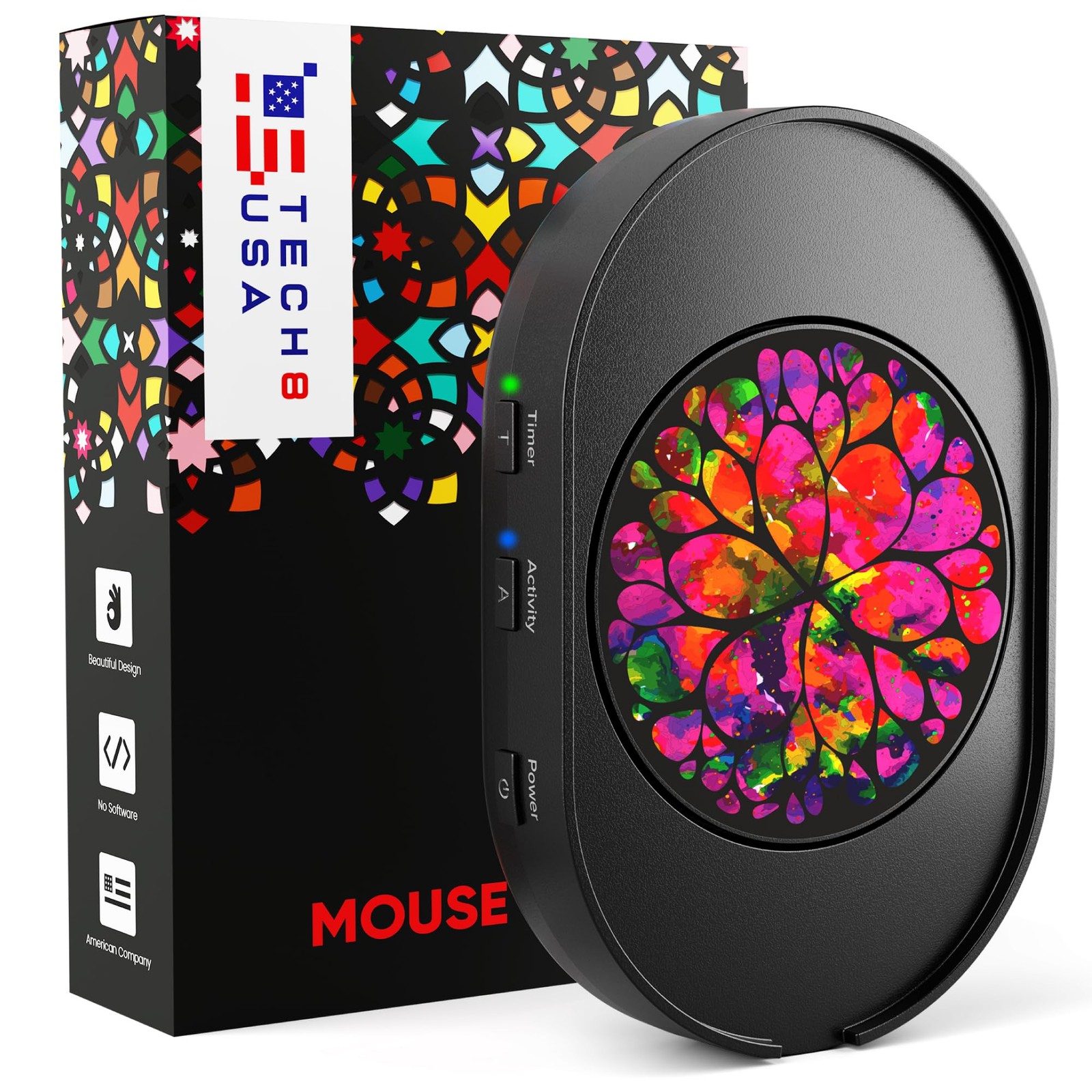 TECH8 USA Mega Disc Mouse Mover Jiggler, Adjustable Activity & Auto-Turn Off ...