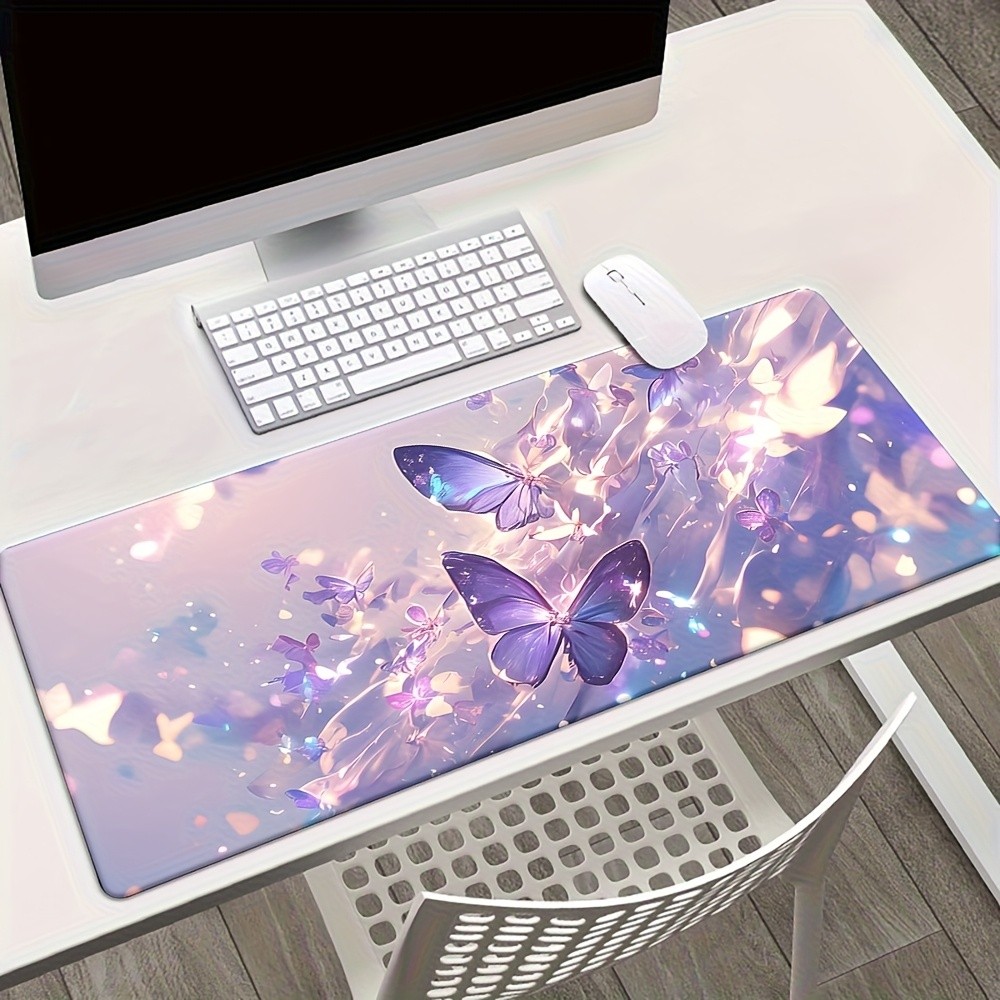 Extra Large Gaming Mouse Pad And Desk Mat - Non-Slip Surface, Iridescent Purpl