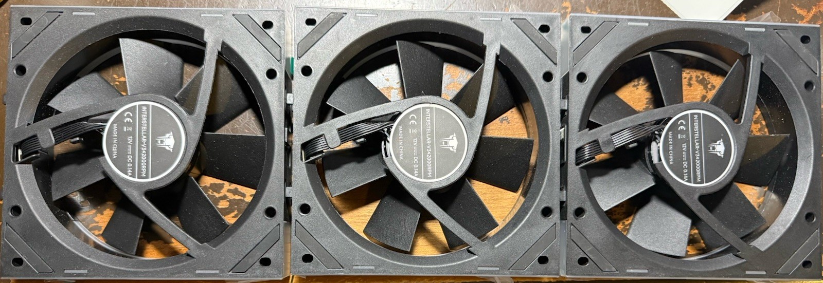 Jungle Leopard Interstellar V1 120mm ARGB PC Fan Black PWM RGB Sync 3pc