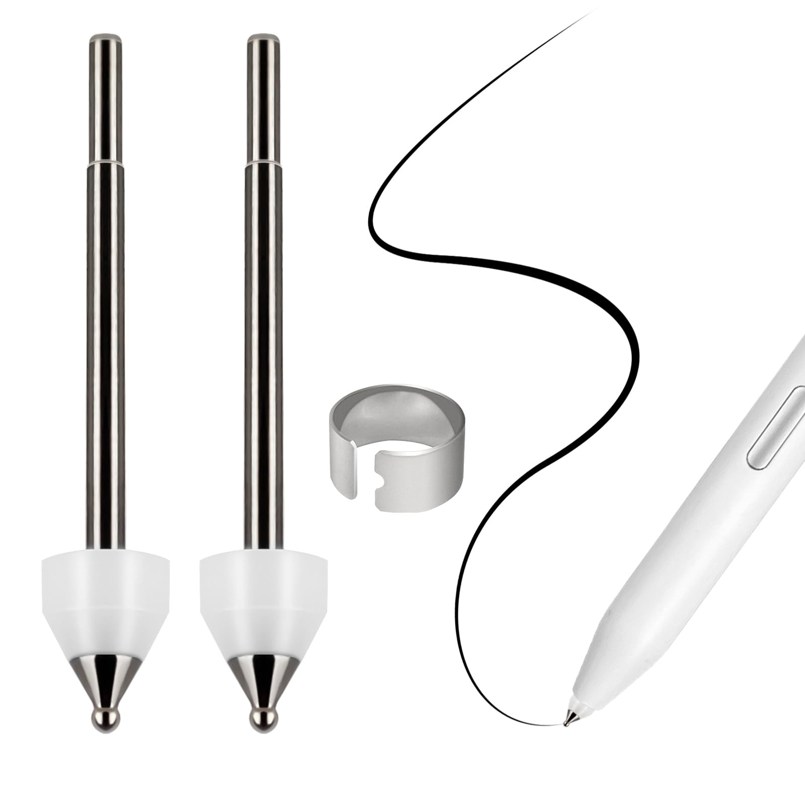 No Wore Out Titanium Alloy Replacement Fine Tips fit for Samsung S Pen Creato...