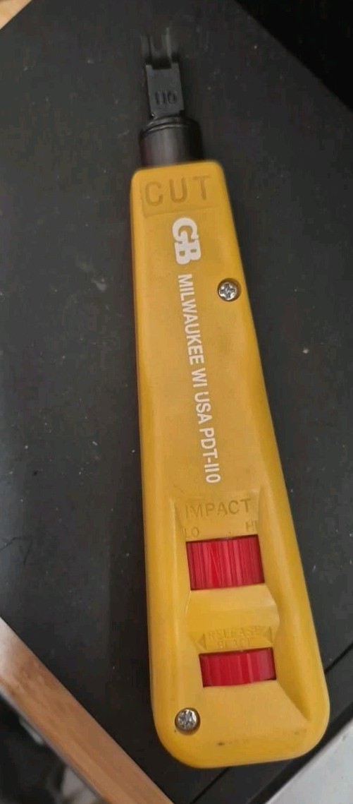 Gardner Bender GB PDT-66 Impact Punch Down Tool 66 Blade Made in USA NWOB