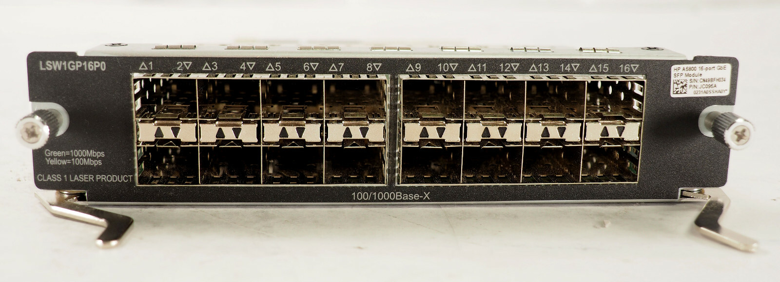 HP JC095A 5800 16-Port SFP Module (LSW1GP16P0)