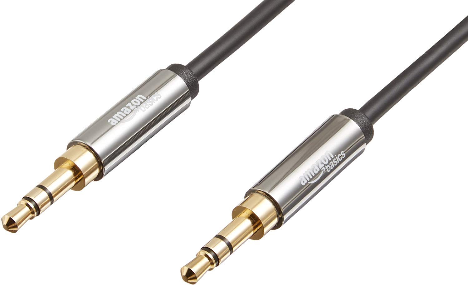 Amazon Basics 3.5mm Stereo Audio Auxiliary Cable Car Speaker 8ft Black (4)