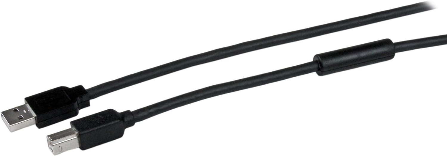 ✨ StarTech 50ft Active USB 2.0 A to B Cable M/M USB2HAB50AC 065030850933 Unused