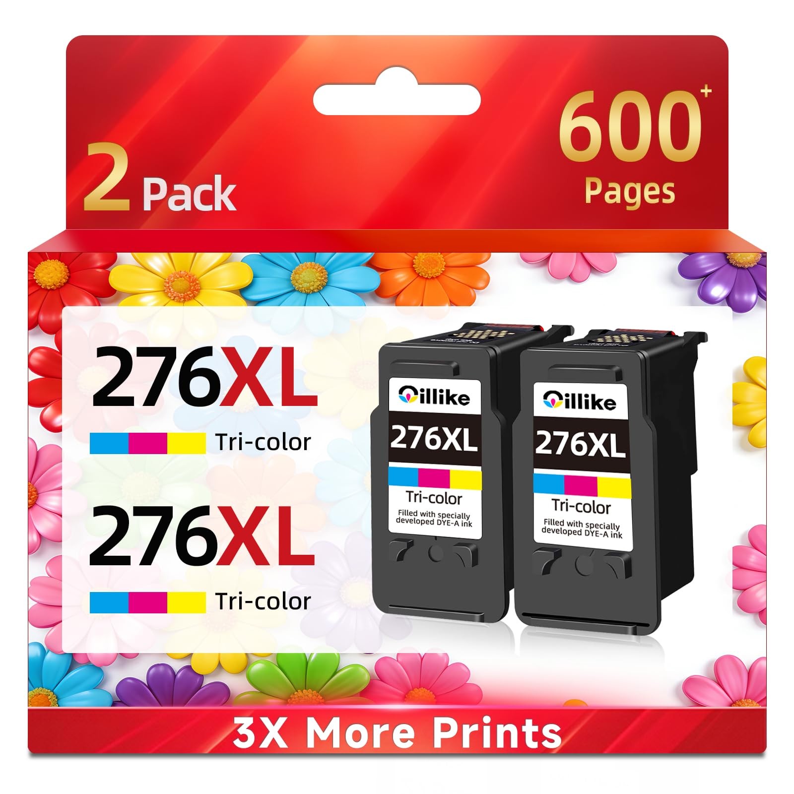 Oillike 276XL Compatible Ink Cartridges Replacement for Canon Ink 276 XL cl-276