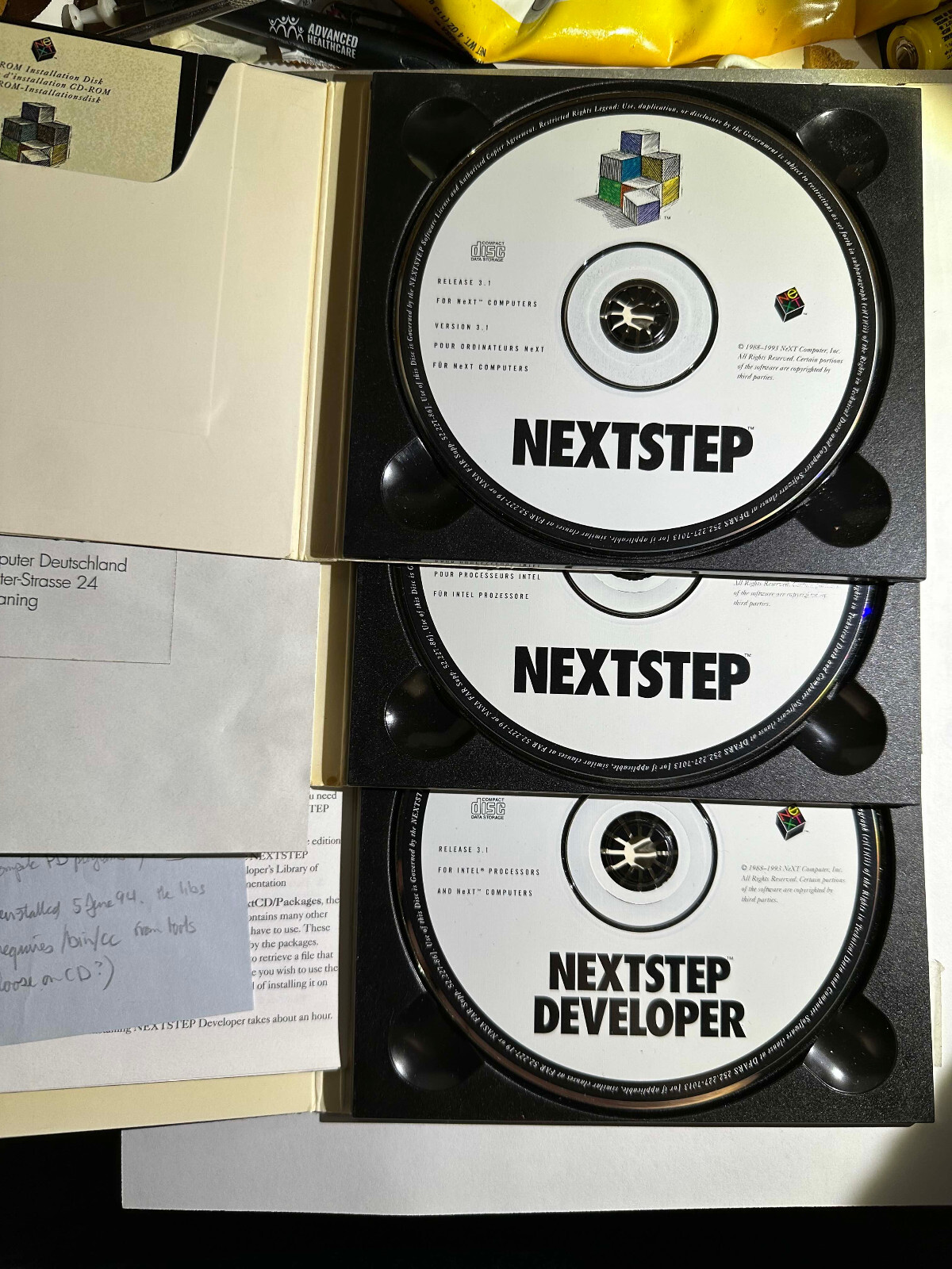 NeXTSTEP 3.1 User 68K Intel  Operating System , NeXTSTEP 3.1  Fat Developer 3CDs