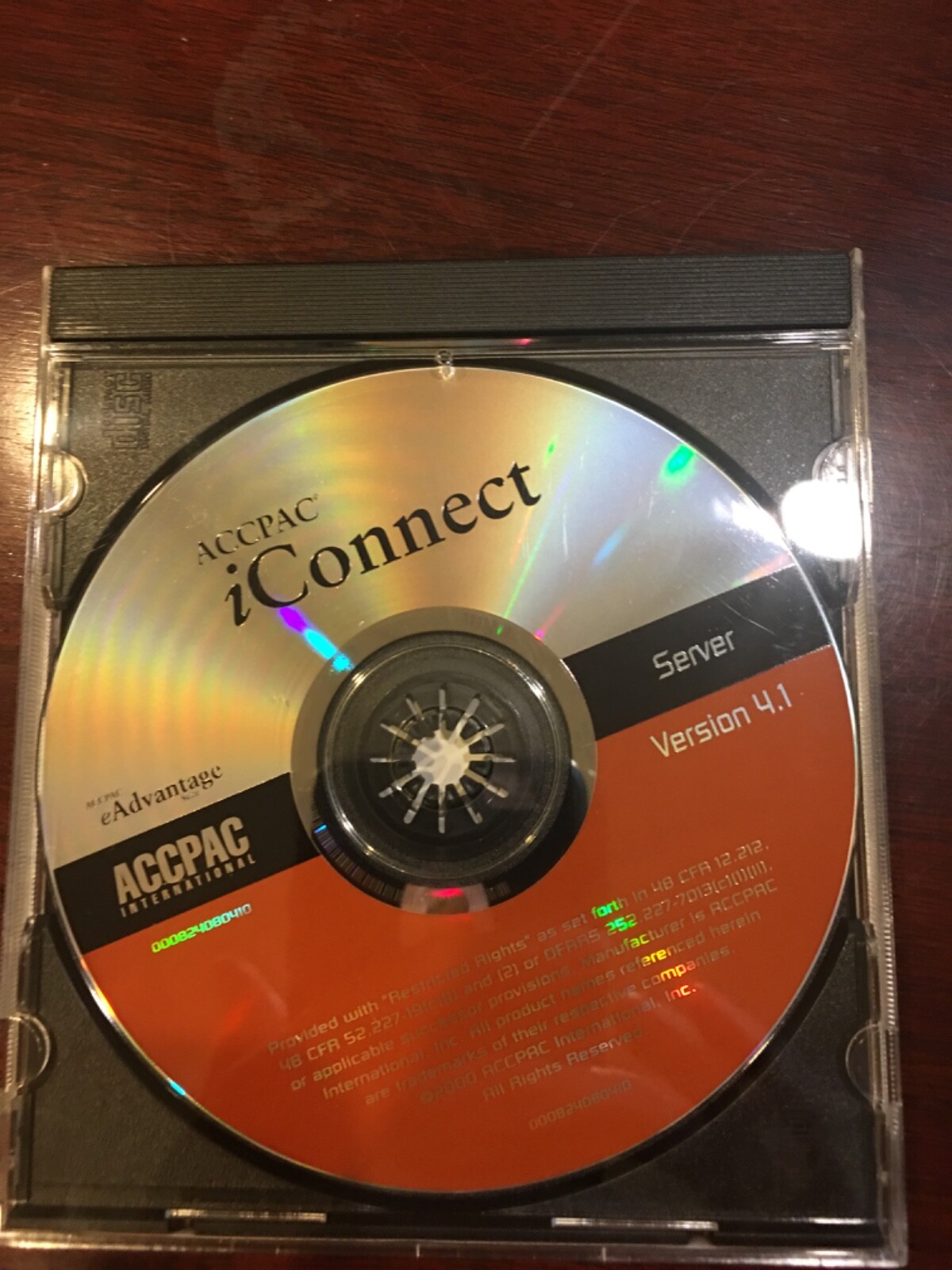 Brand New. Unused CD. ACCPAC iConnect Server  V4.1
