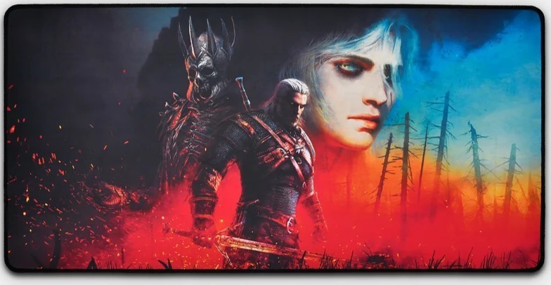 The Witcher 3: Wild Hunt 10th Anniversary Oversized Deskmat Geralt Ciri Eredin