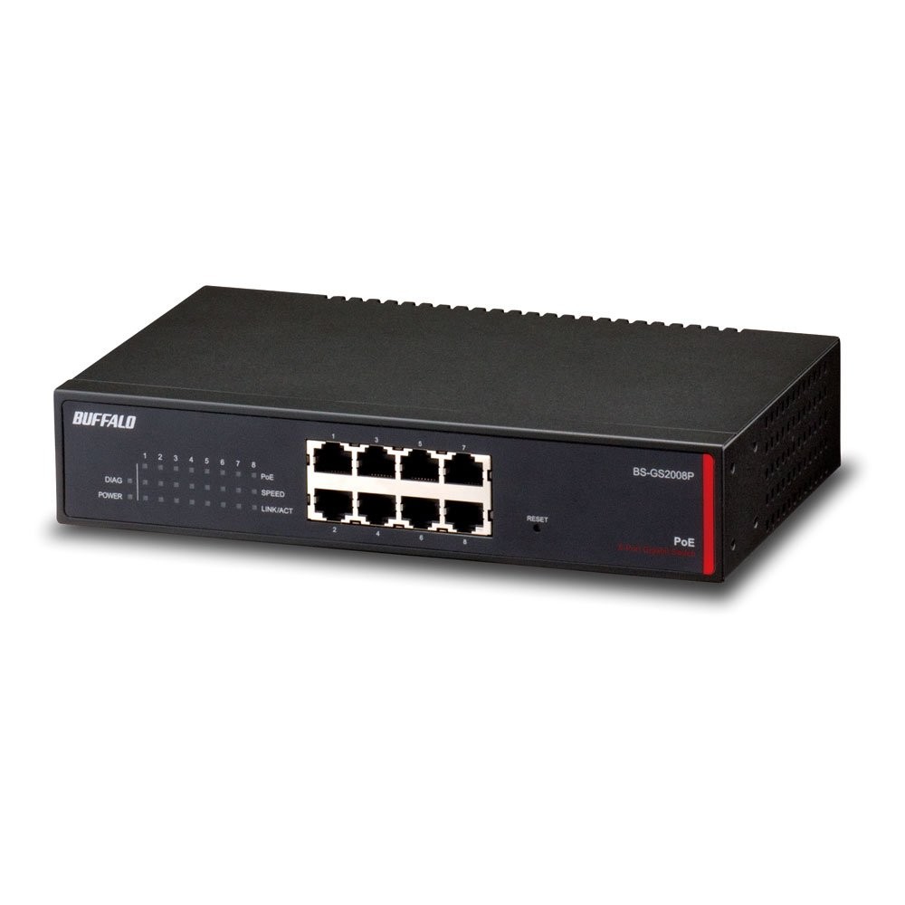 Buffalo PoE Smart 8 Port Business Switch (BS-GS2008P)