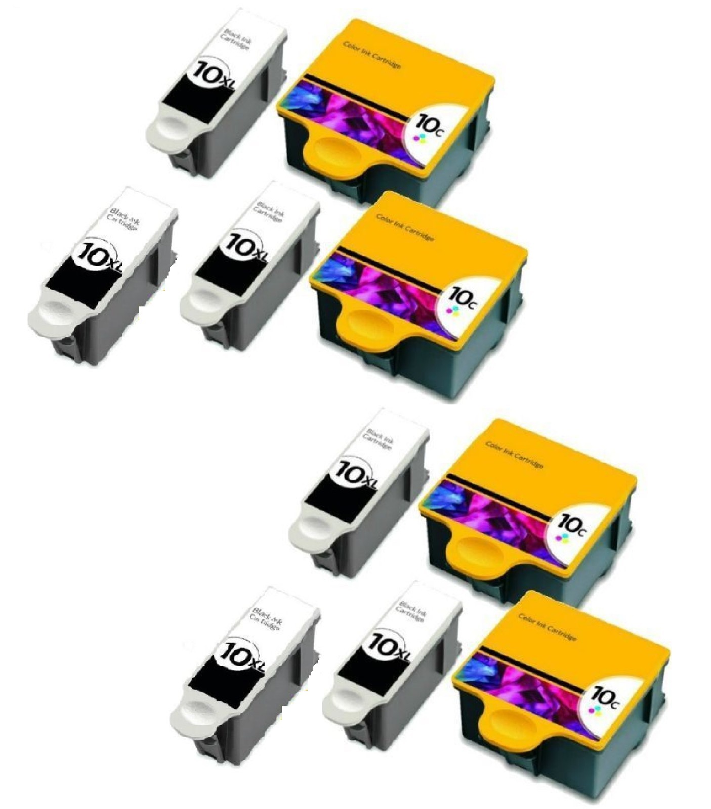 10-Pk/Pack For Kodak 10 XL Ink Cartridges ESP 3 5 7 9 3250 5210 5250 6150 9250