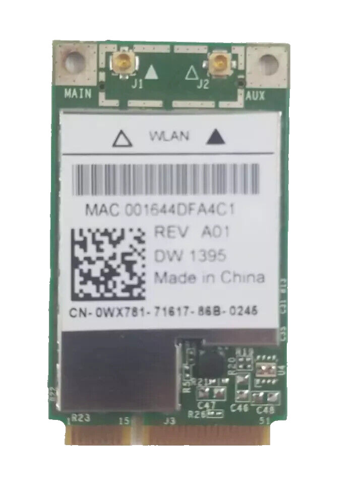 Dell Broadcom Wireless Wifi Card DW1395 0WX781 0JR356 BCM94312MCG