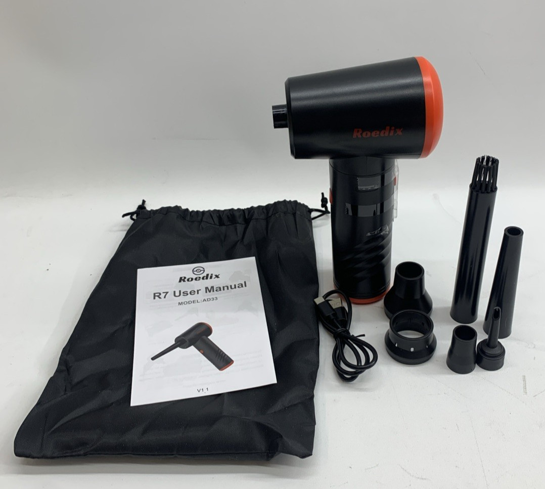 Compressed Air Duster 6000mAh Battery Electric Air Duster AD-33 Cordless Portabl