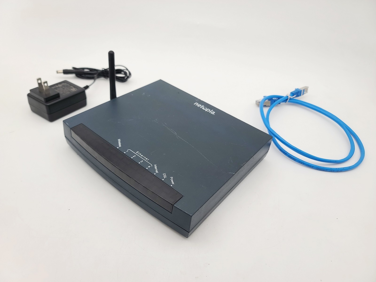 NETOPIA DSL2 3347-02-1006L 4-PORT WIRELESS ETHERNET DSL ROUTER MODEM W ADAPTER