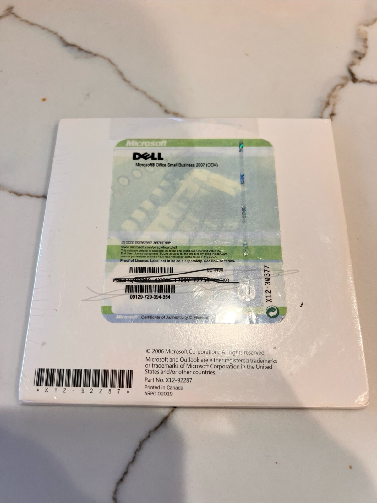 Microsoft Office 2007 Small Business EXCEL WORD OUTLOOK  PC WINDOWS