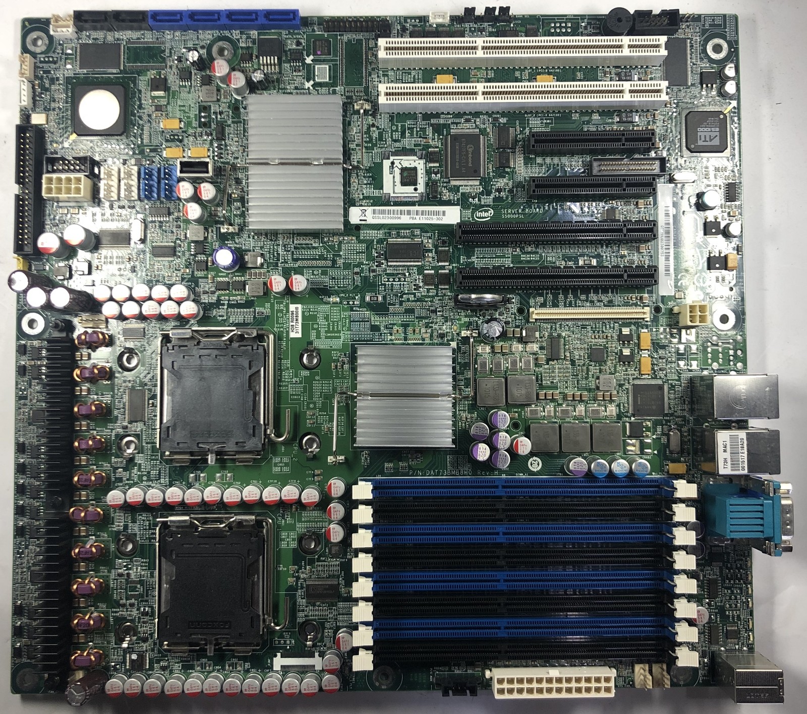 Intel S5000PSL Dual Socket Server Motherboard- E11025-302