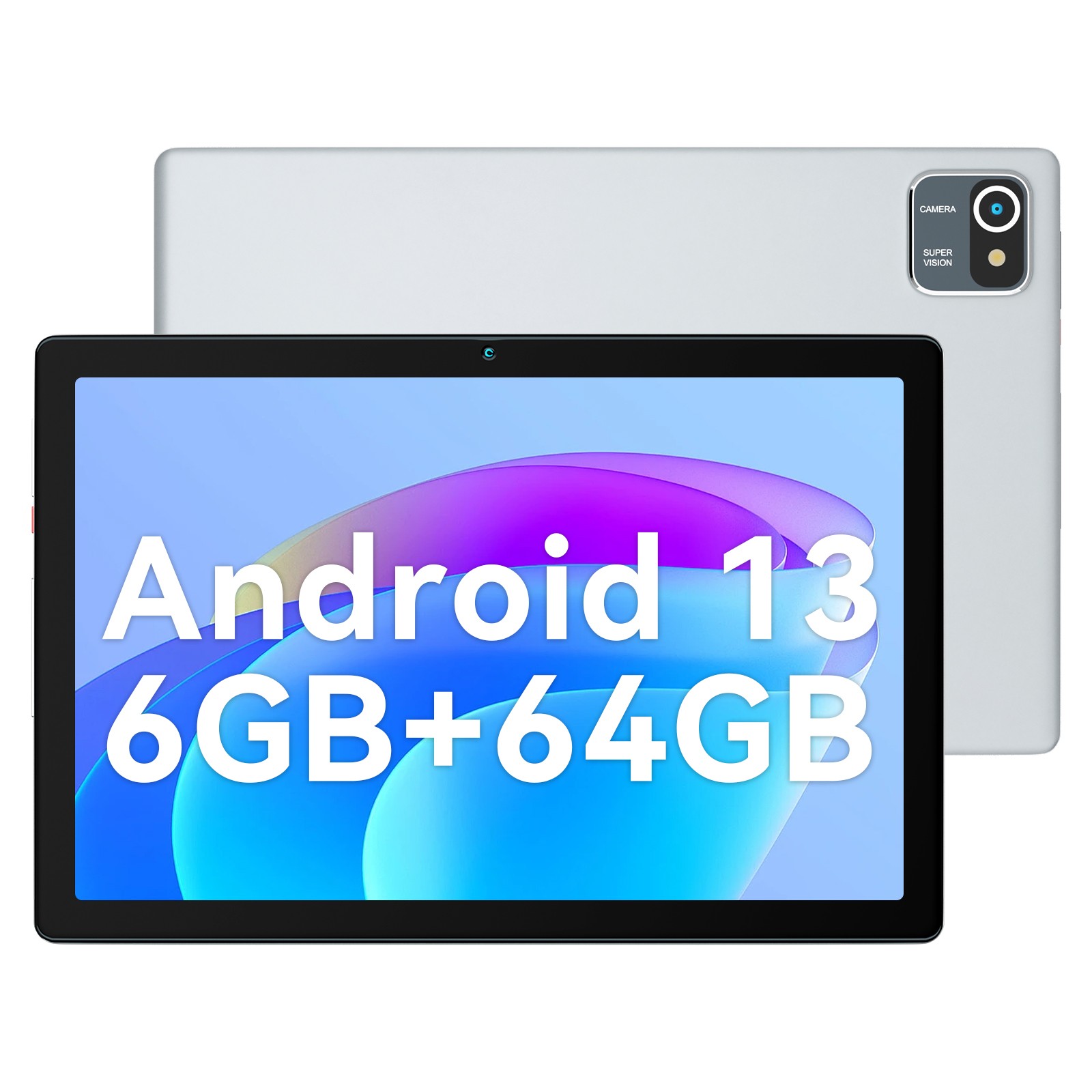 Tablet 10 Inch Android 14 Quad-Core 64GB 128G ROM 5MP+8MP Camera Touchscreen