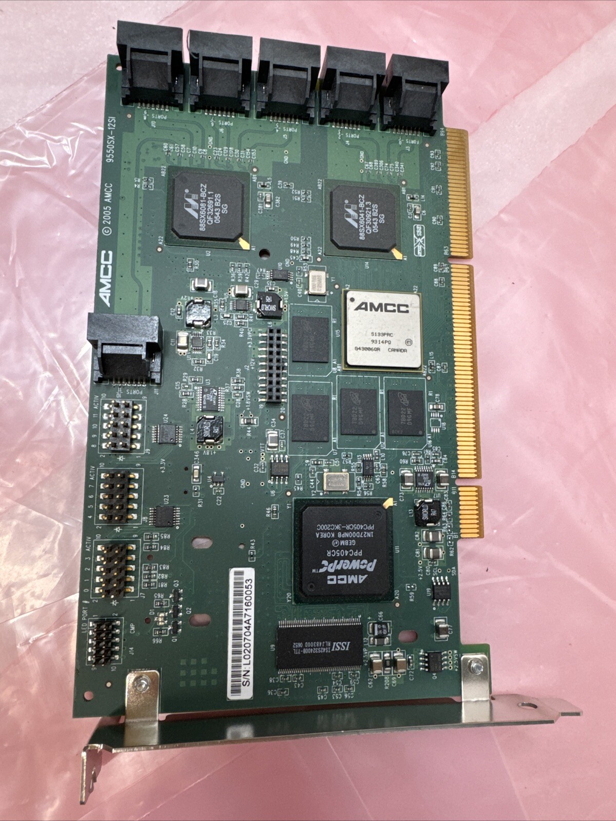 AMCC 3Ware 9550SX-12 16-Port SATA RAID PCI-X  Controller Card 500-0207-01