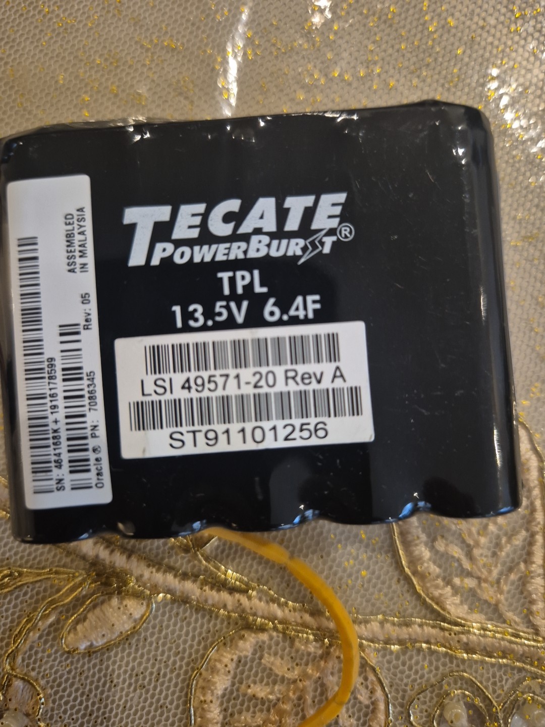 LSI Oracle SuperCap Capacitor Raid Cache BBU 49571-16 13.5V 6.4F 7086345