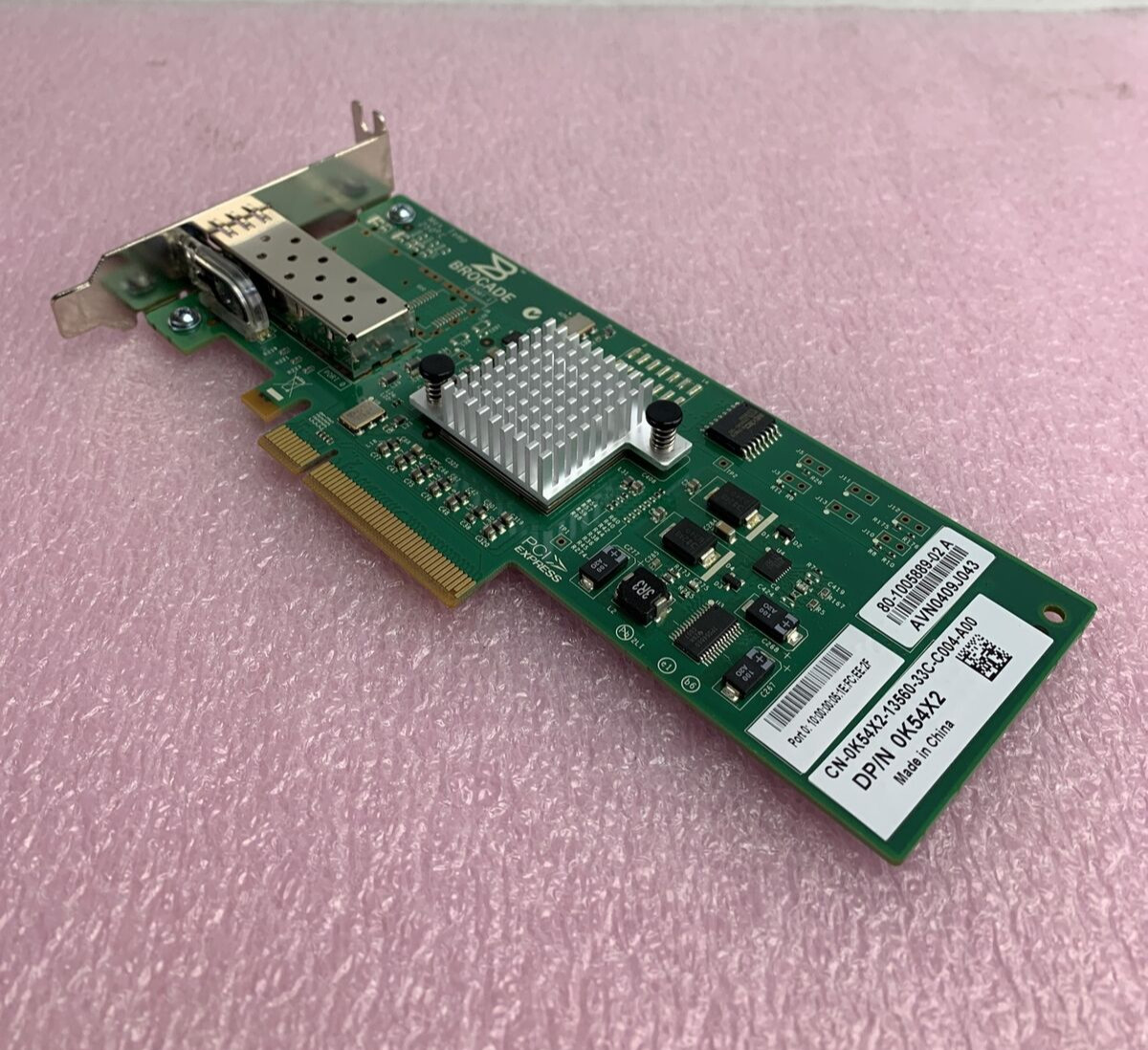 DELL K54X2 BROCADE 815 8GB SINGLE PORT PCI-E FIBRE CHANNEL HOST BUS ADAPTER