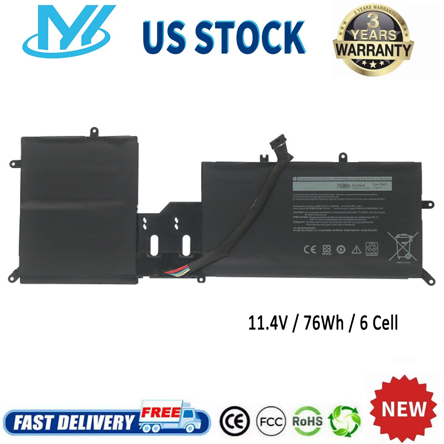 ✅Y9M6F 8K84V Battery For Dell Alienware M17 M15 R2 P41E001 P87F001 P41E P87F