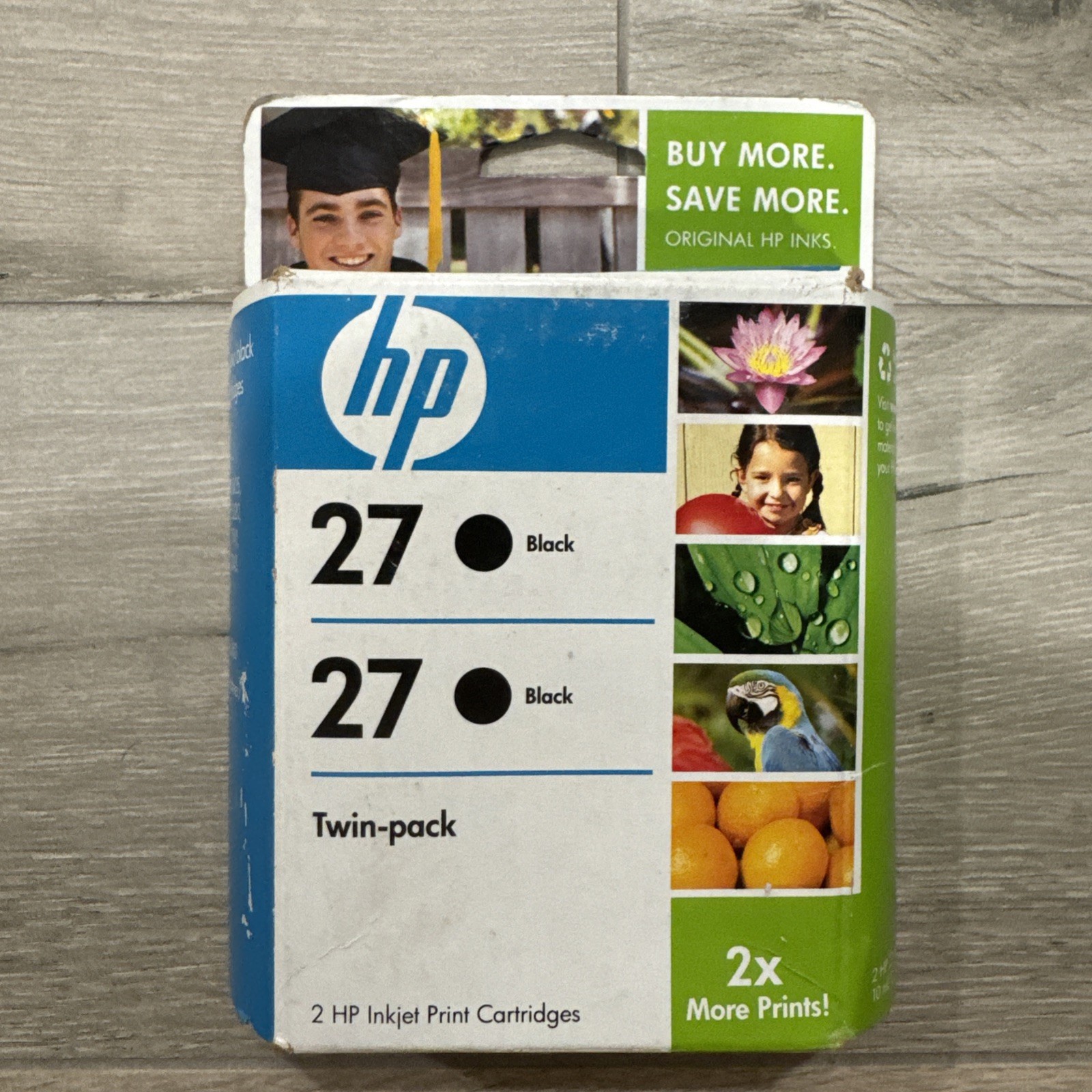HP HEWLETT PACKARD Ink Cartridges Black 27 (C9322FN) Twin Pack BB Date 12/2009