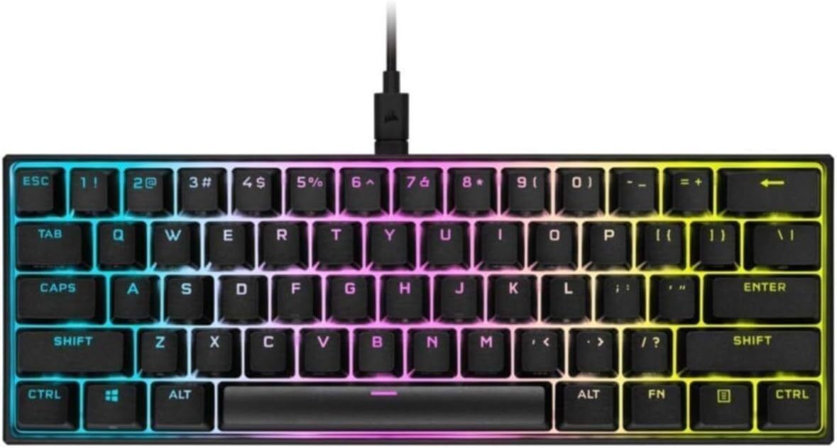 Corsair K65 Mini 60% Mechanical Gaming Keyboard - Cherry MX Speed, German Layout