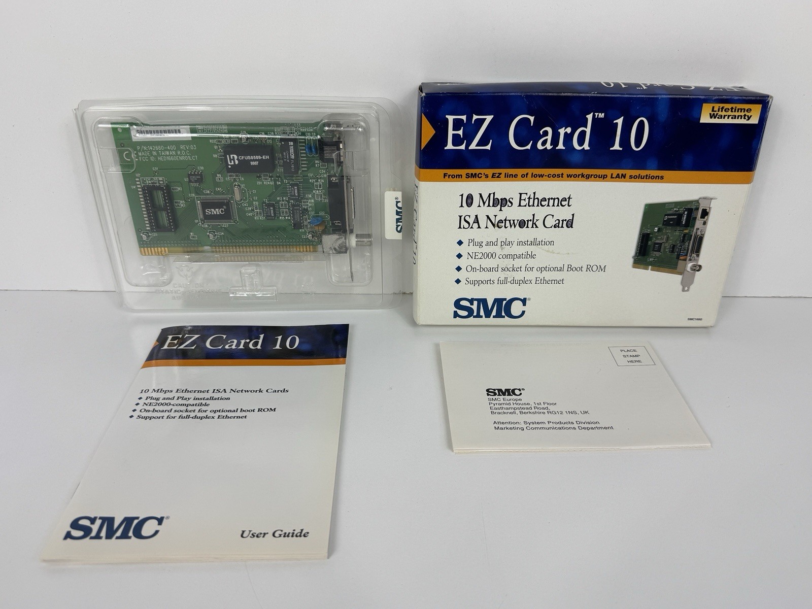 SMC Networks SMC1660BTA EZ Card 10 RJ-45 10Mbps Network Adapter