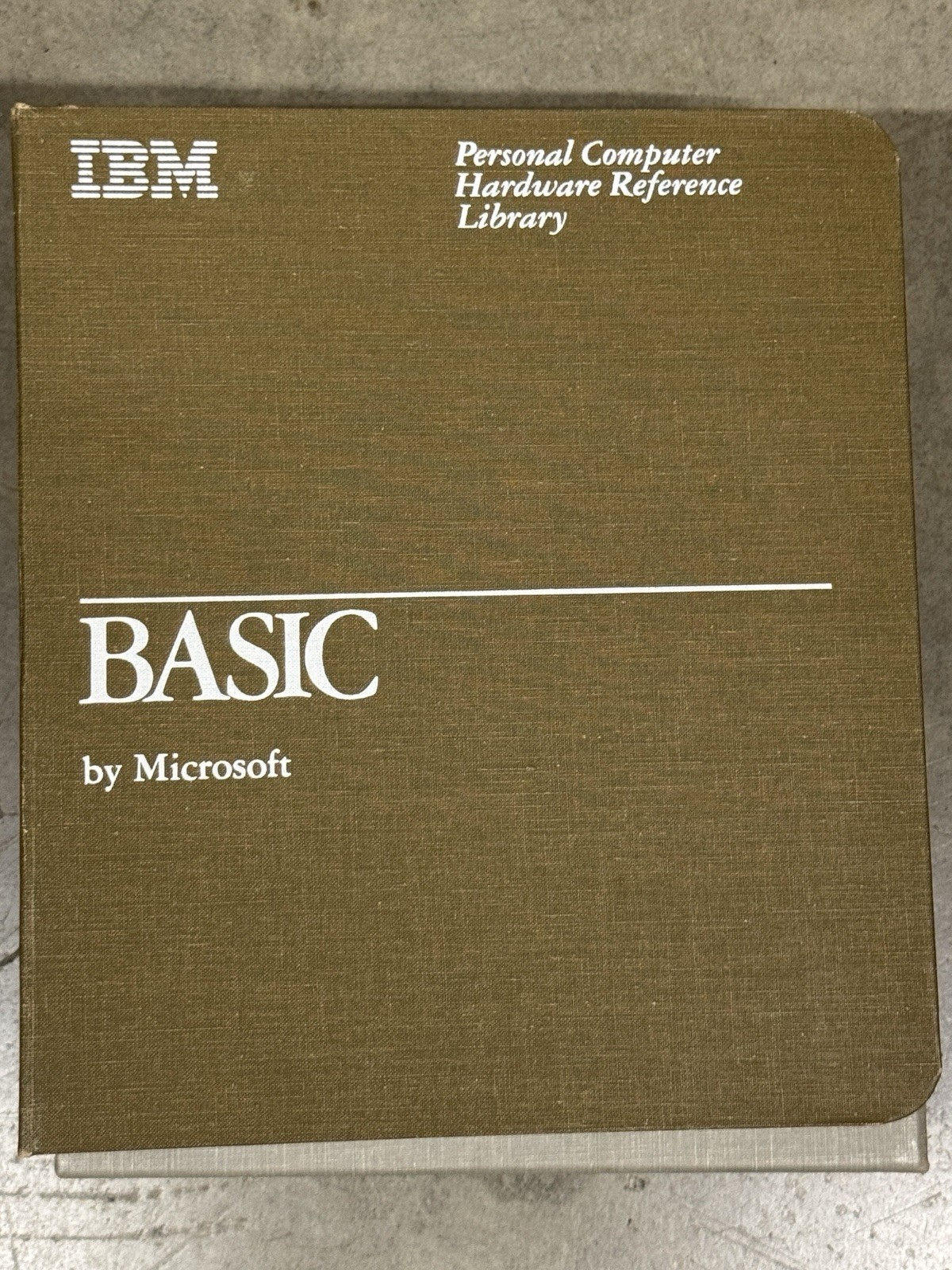Vintage IBM PC Personal Computer Hardware Reference Library BASIC Manual Binder