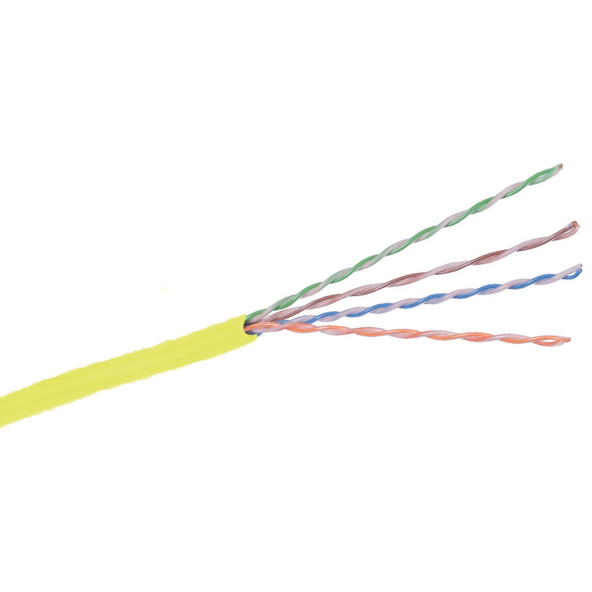 1000' Roll Hubbell Yellow Cat5e Network Cable UTP Riser Solid Copper C5EPRRY