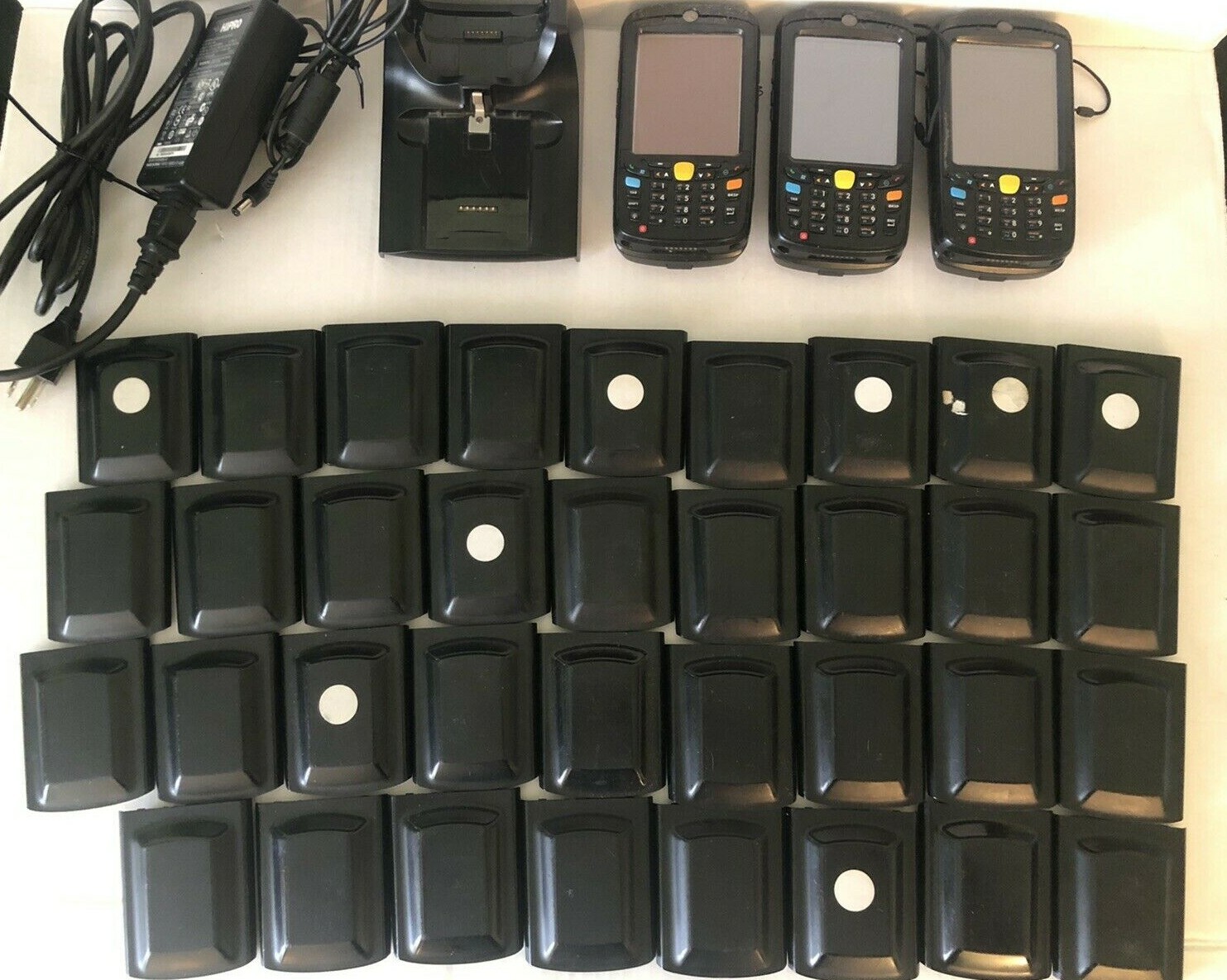 3 Symbol Motorola MC55 Wireless Handheld Barcode Scanners 38 Batteries 1 Charger