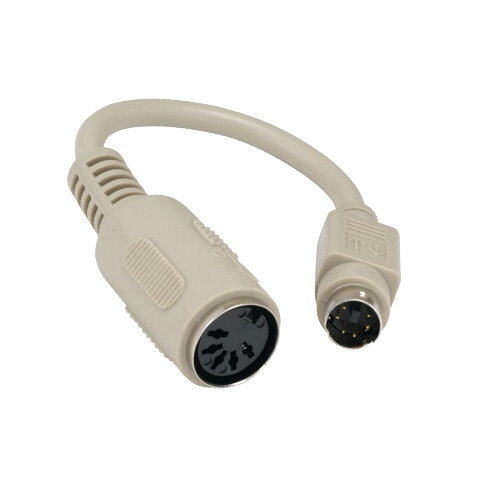 Kentek 6" Inch Mini DIN 6 Male to DIN 5 Female Cable Connector Cord 5 to 6 Pin