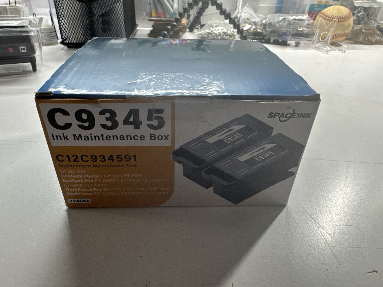 4 Pack Spaceink C9345 C12C934591 Ink Maintenance Box for EcoTank Photo… - New