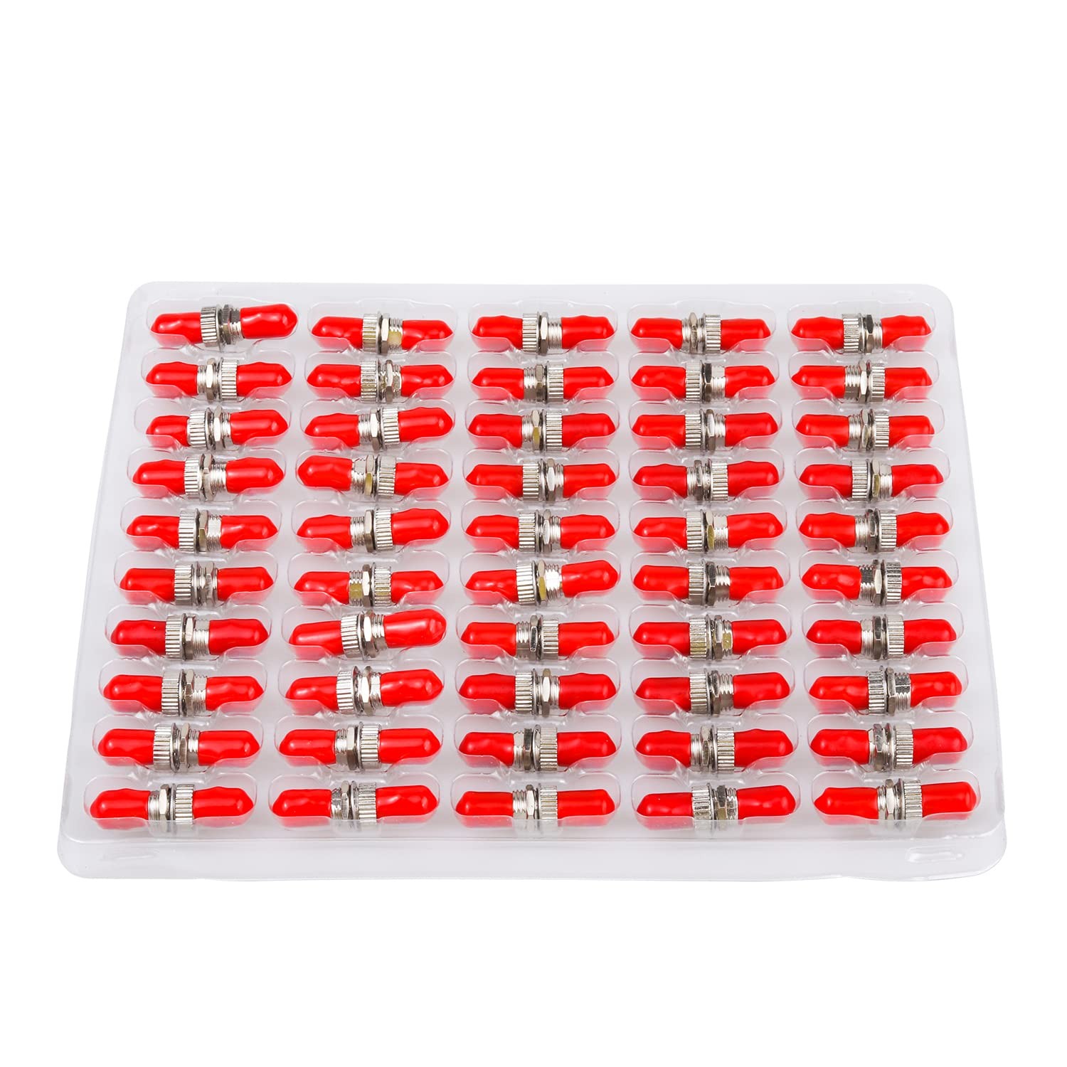50 PCS ST Singlemode Fiber Optical Coupler Barrel Connector Server Rack