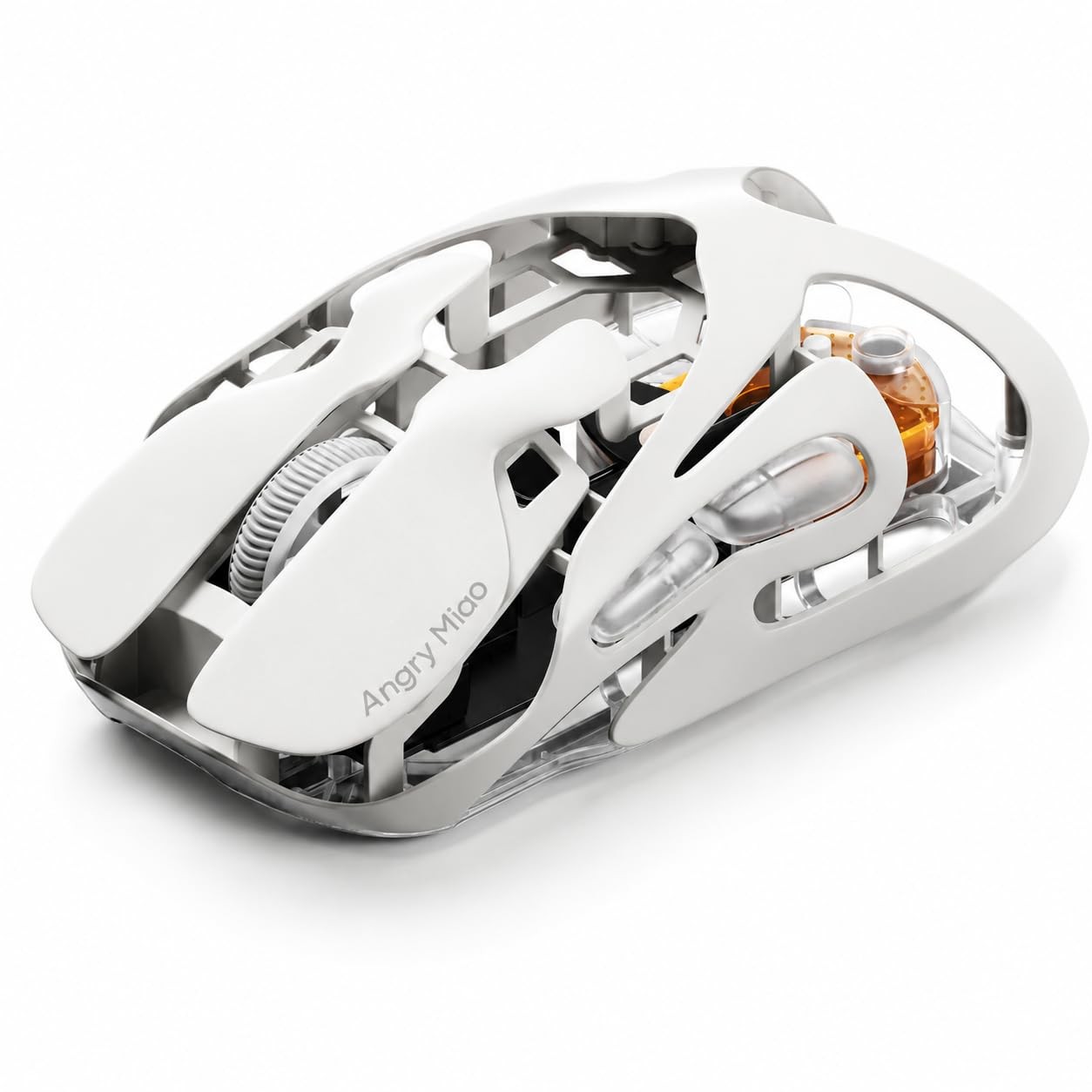 Angry miao AM Infinity Wireless Gaming Mouse, 49g Cloud White Mouse