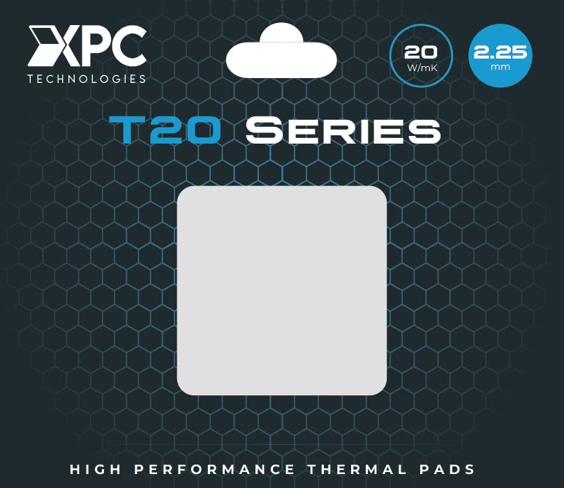 XPC High Performance 20W/mK Thermal Pad T20 Series, 100 x 100mm, White, 0.5mm