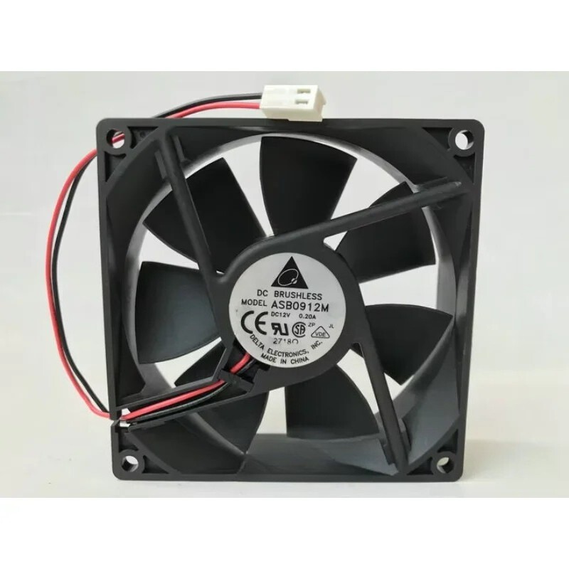 One Delta Electronics ASB0912M Server Cooling Fan DC 12V 0.20A 92*92*25mm 2-Pin