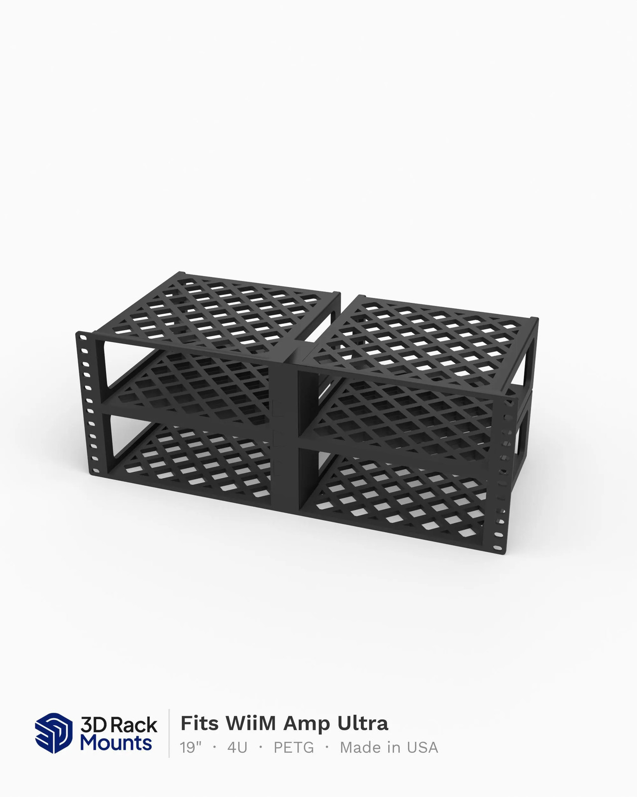 4x WiiM Amp Ultra Rack Mount - 19" 4U