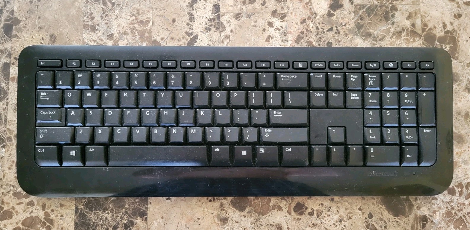 Microsoft Wireless Keyboard 800 Model 1455 QWERTY No Dongle