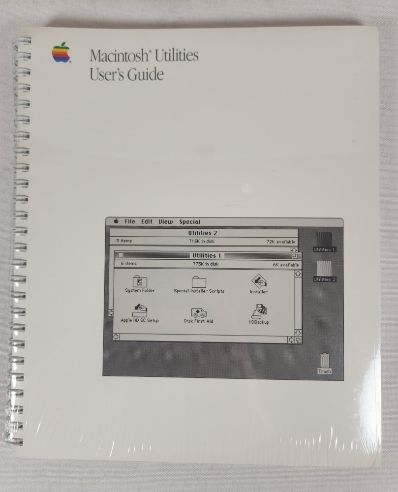 Apple Computer Macintosh Utilities User's Guide 1987 ~ Vintage Computing *NEW*