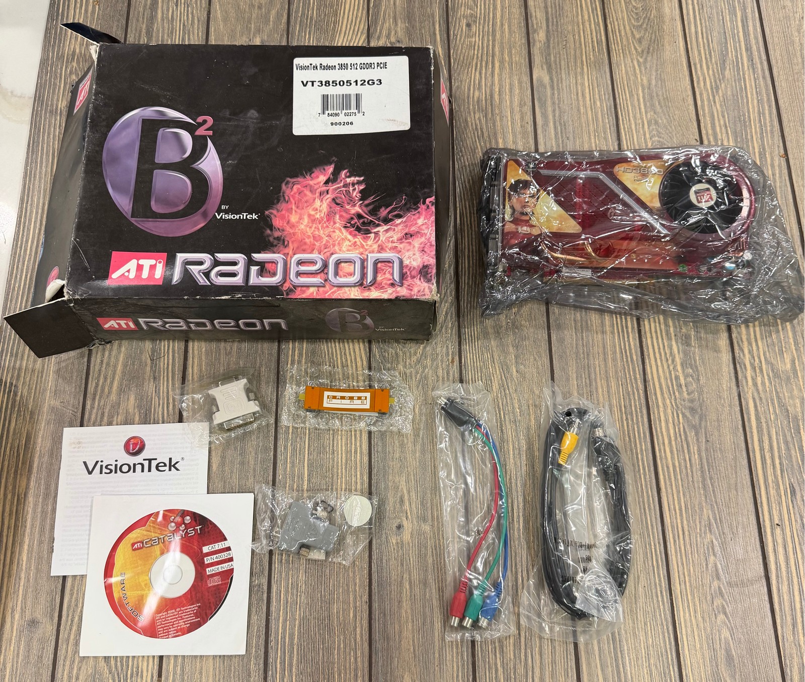 VisionTek ATI Radeon HD 3850 512MB GDDR3 PCIe Graphics Card VT3850512G3