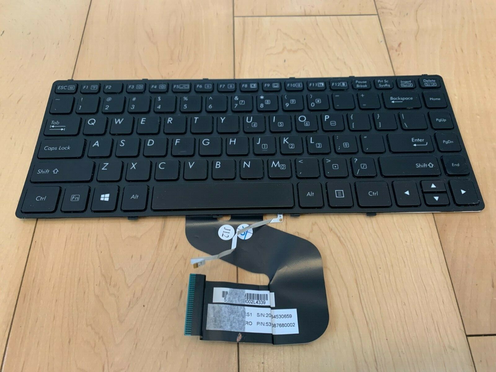US layout Backlit Keyboard For Getac S410 United States US Black Frame Original 