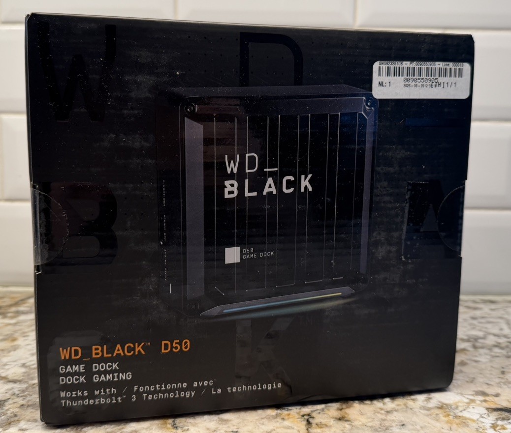 Western Digital WD_BLACK D50 RGB Thunderbolt 3 Dock NEW IN BOX