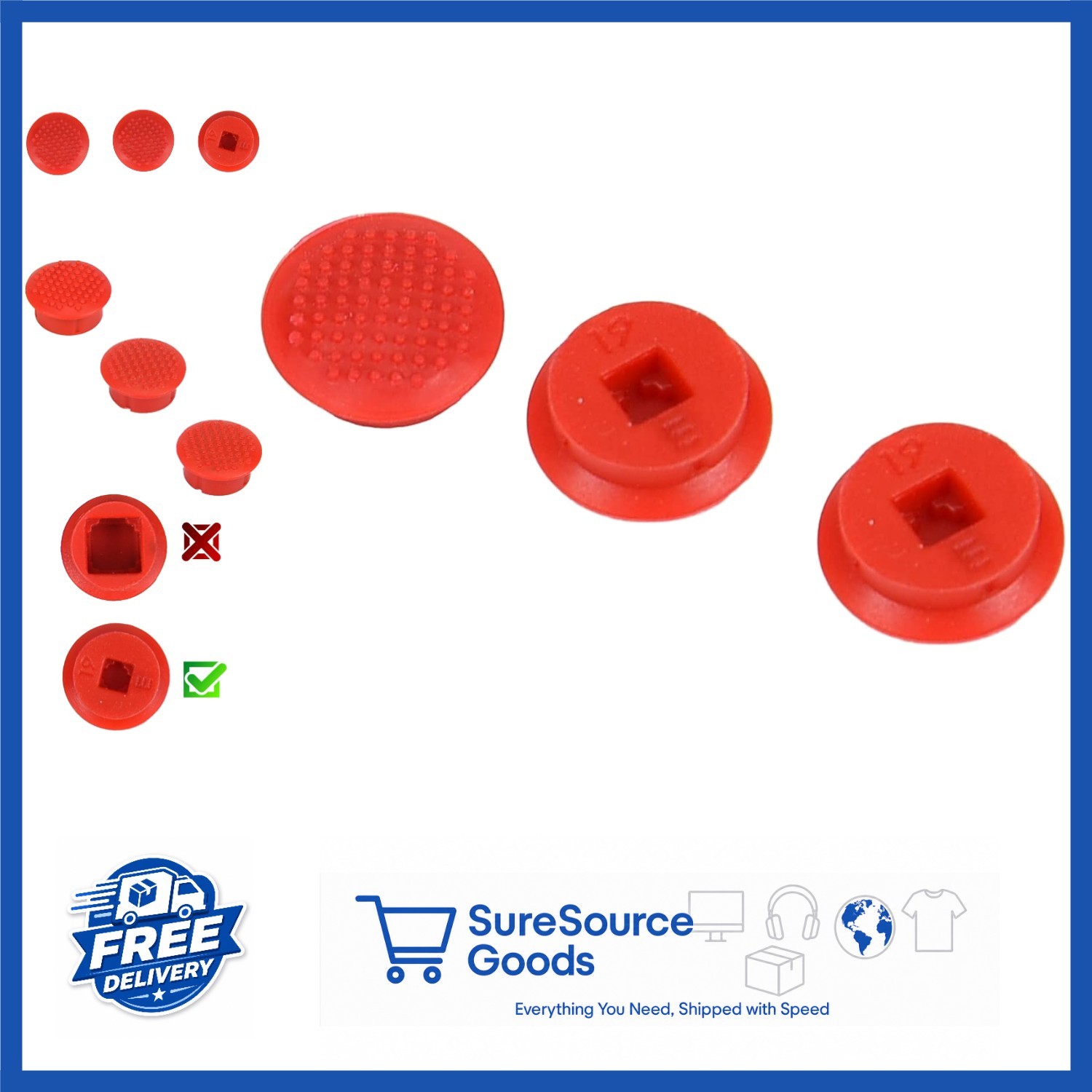 ThinkPad TrackPoint Caps 3.0 mm Soft Dome for T14s X1 Carbon X13 Series