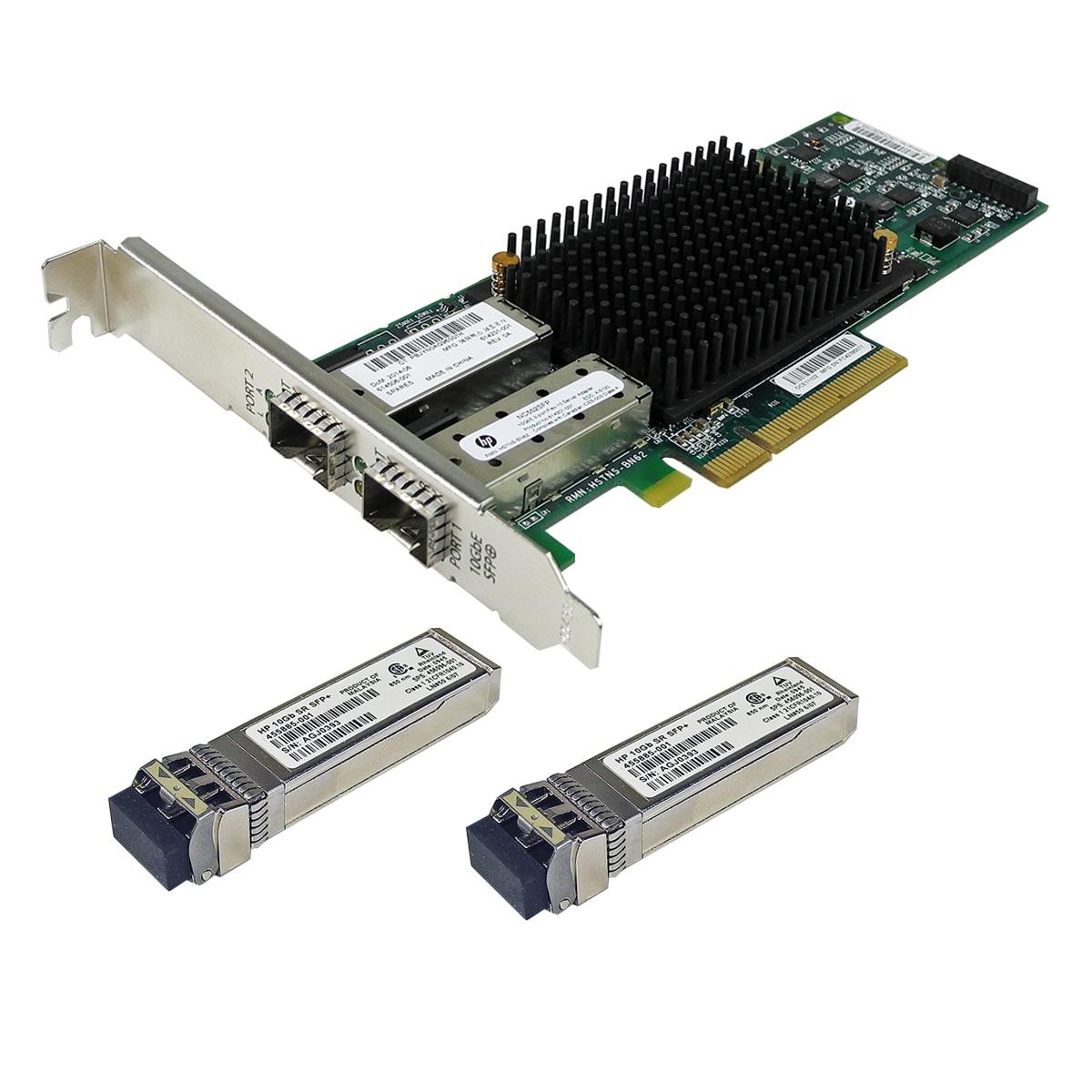 HP NC552SFP FC Dual Port 2 x 10GbE SFP+ PCI-Express 614506-001 455885-001 FP 
