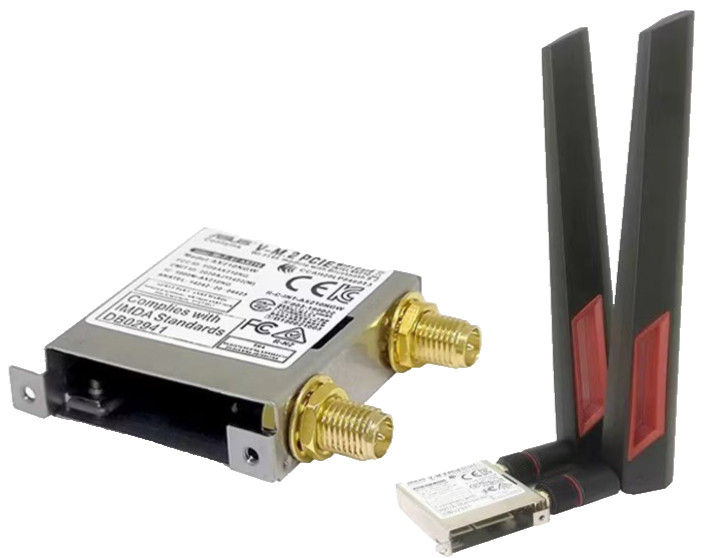 ASUS WIFIGO AX210NGW WiFi6E Module V-M.2 PCIE Bluetooth 5.2 with 10 dBi Antenna