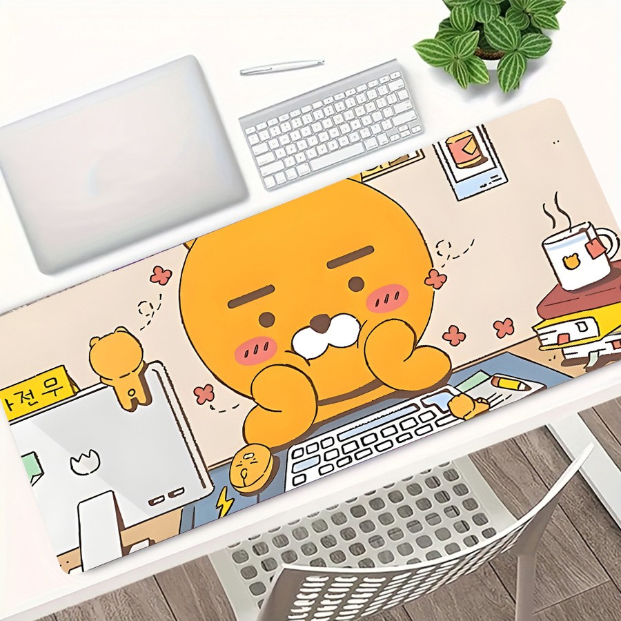 1pc Oversized Gaming Mouse Pad with Edge Design, Washable And Durable, Suitabl